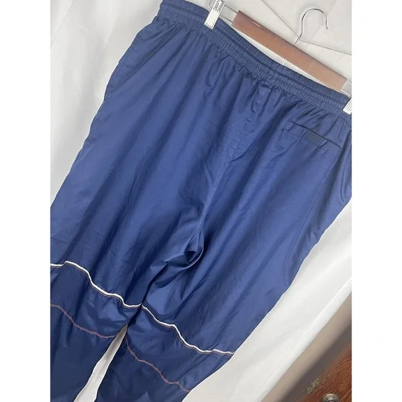 Vtg Y2K Starter Navy Track Pants Orange Mesh Lined Streetwear Mens XL 42W 29.5L - Picture 5 of 16